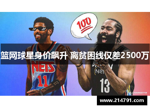 篮网球星身价飙升 离贫困线仅差2500万